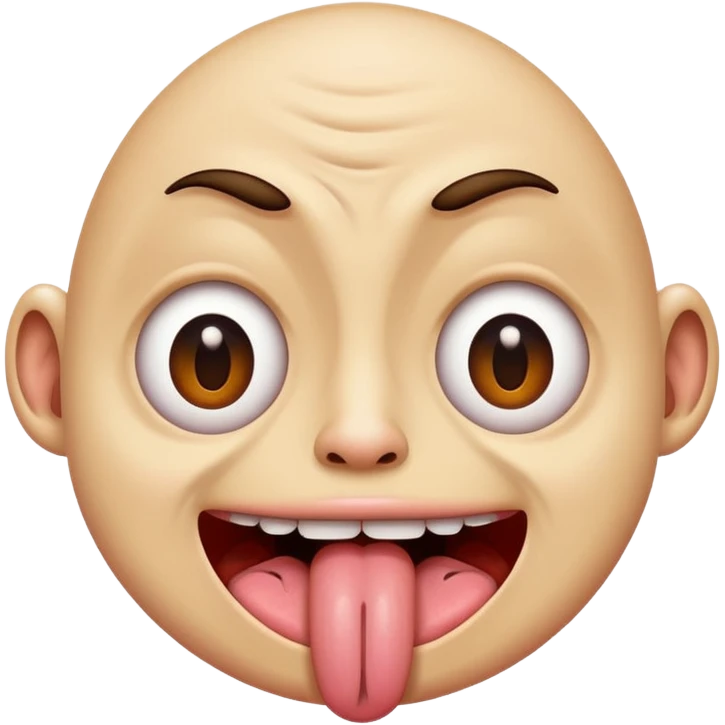Sacando la lengua con ojos feos emoji