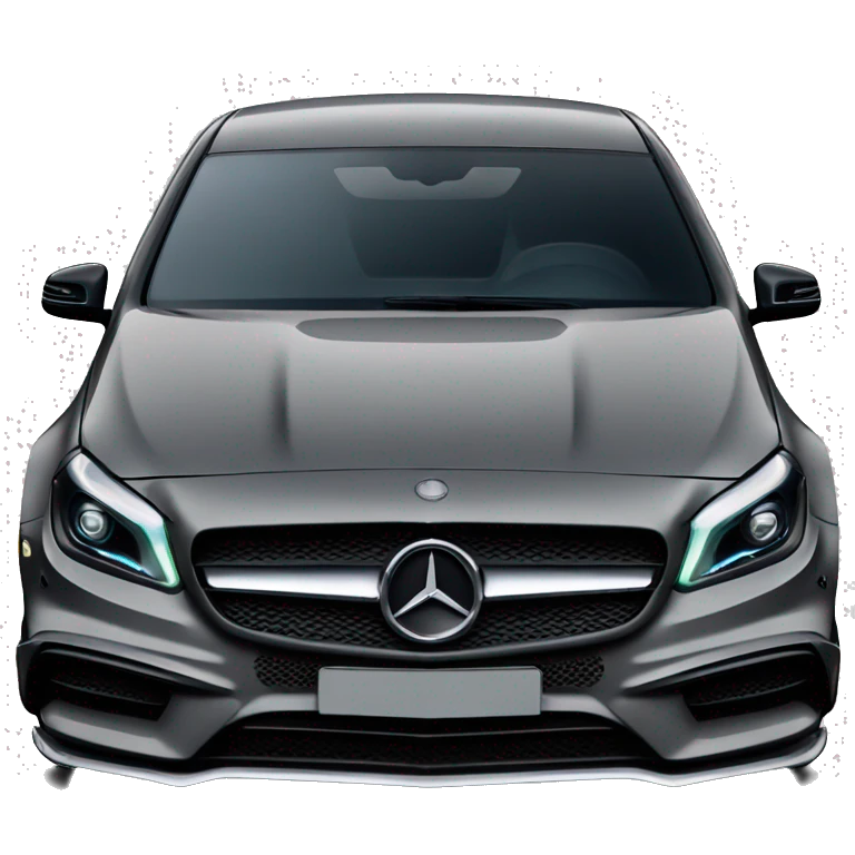 Black Mercedes a45 amg  emoji