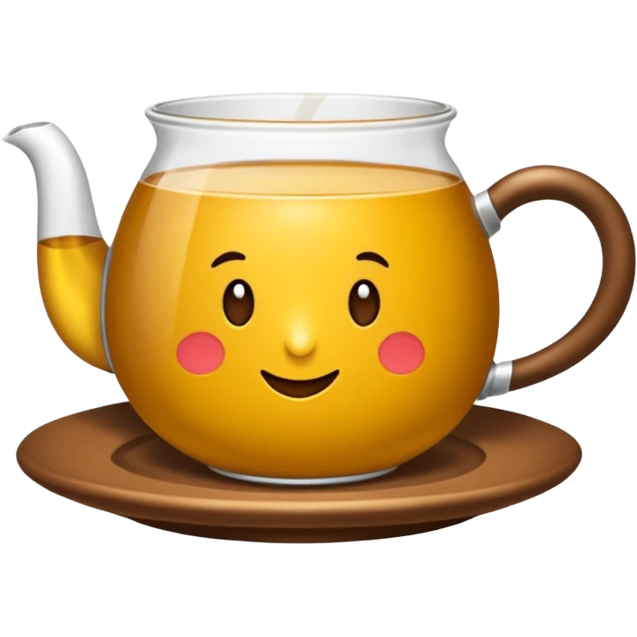 İnce belli çay barfağında çay emoji