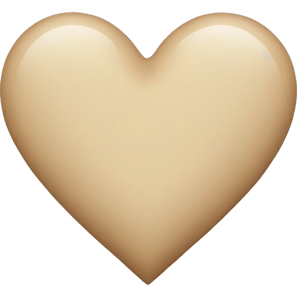 Beige Heart  emoji