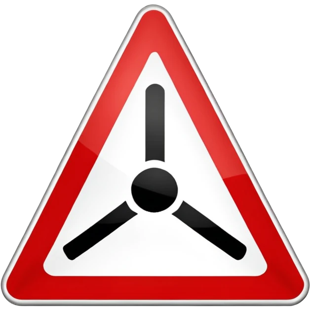 traffic sign trangle emoji