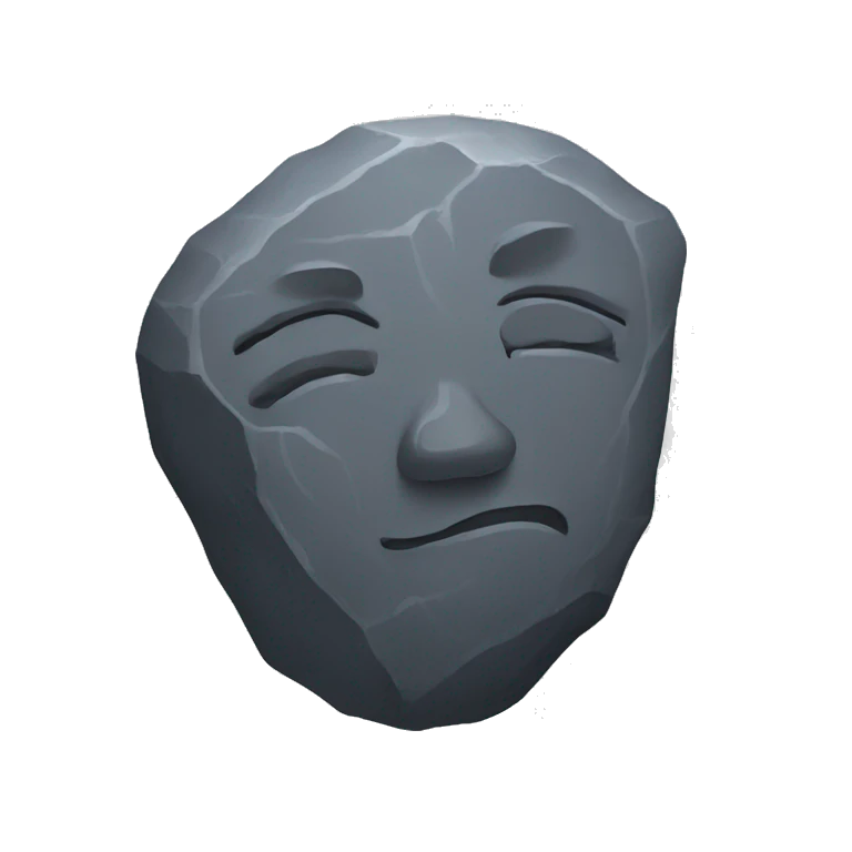 Rock emoji