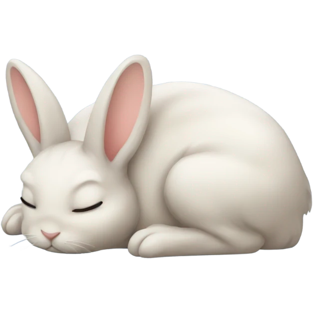 Sleeping bunny emoji
