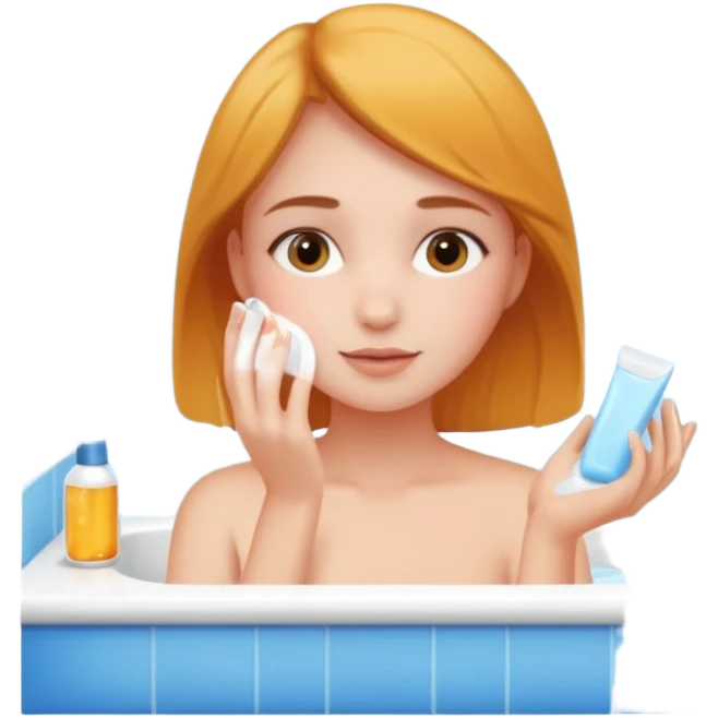 aesthetic girly evening routine  emoji