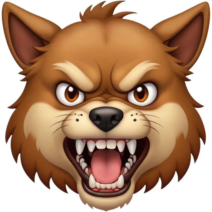 Angry dog emoji