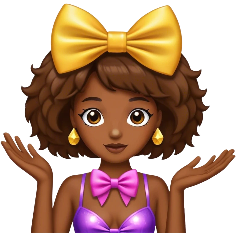 Disco with bow emoji