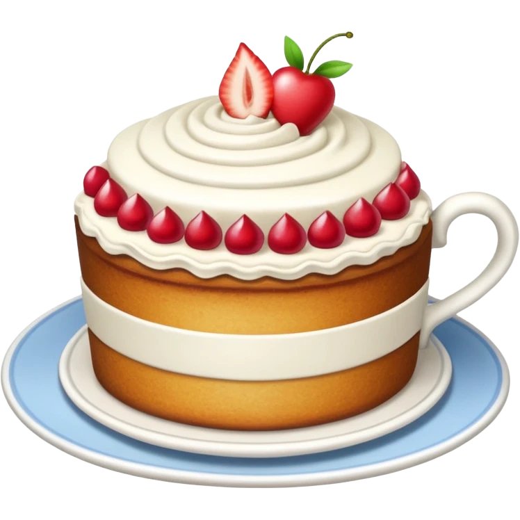 Tea and cake emoji