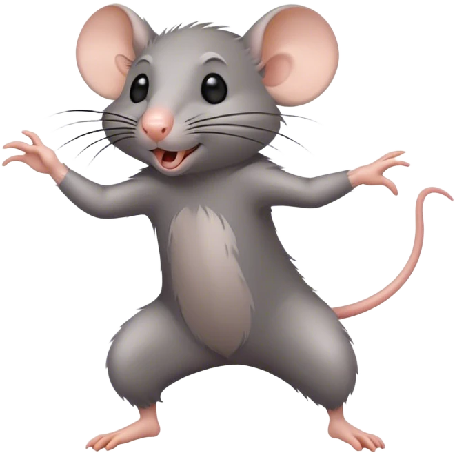 Make a rat dancing emoji