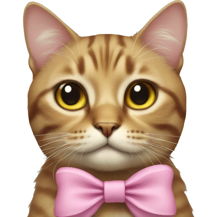 Cat with bow emoji