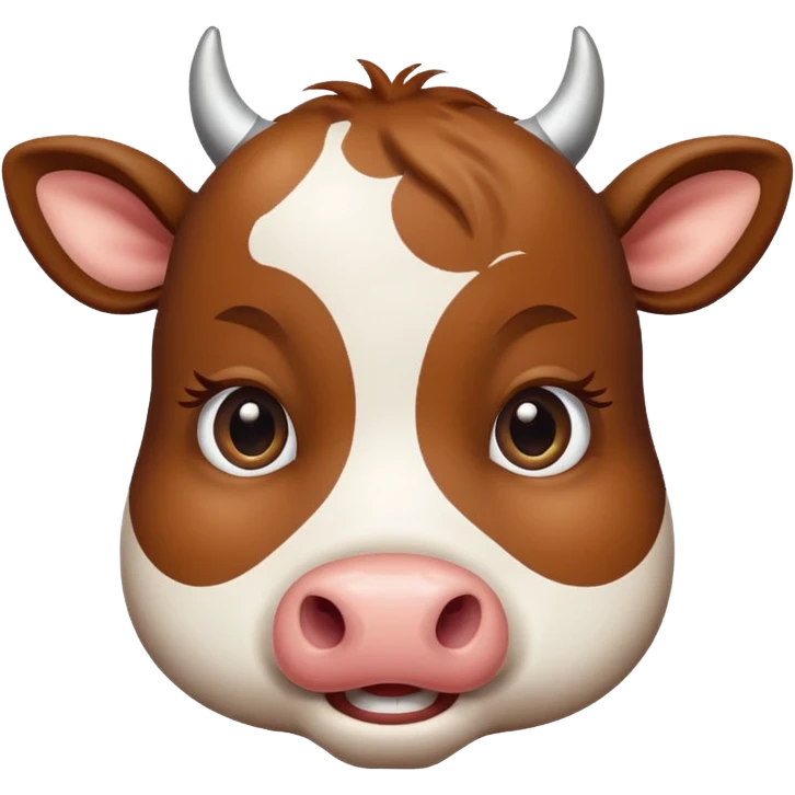 Cow wink emoji