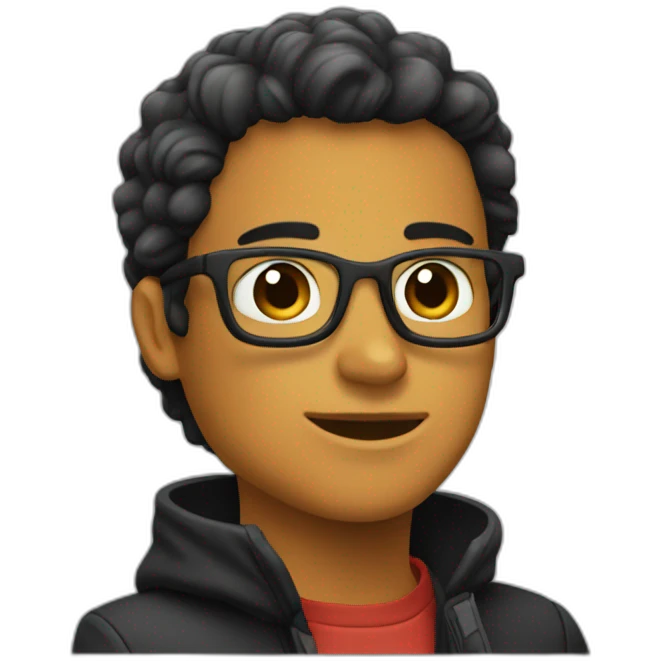 Bottine noire emoji