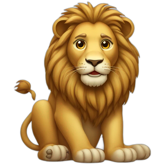 Lion sitting emoji