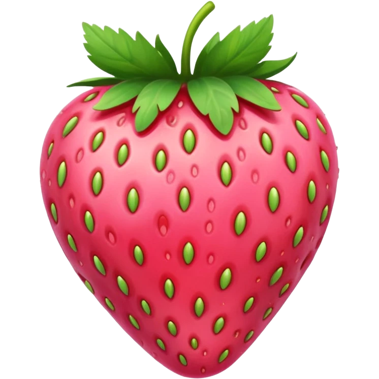 pink strawberry emoji