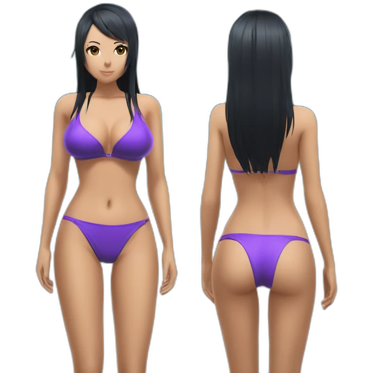 nico robin full body pawg small bikini back focus emoji