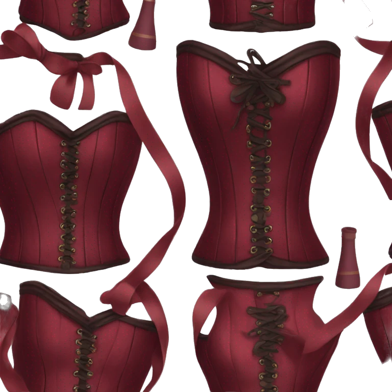 wine red Corset  emoji
