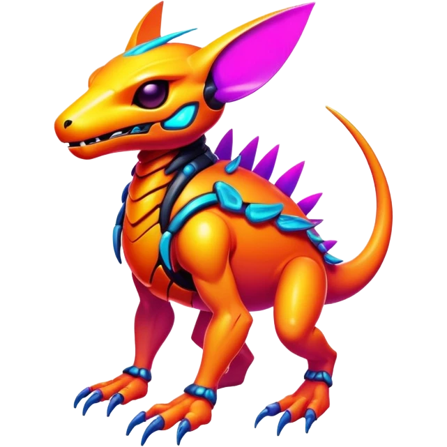  tropical cyber-Protogen-Fakémon-Vernid-creature emoji