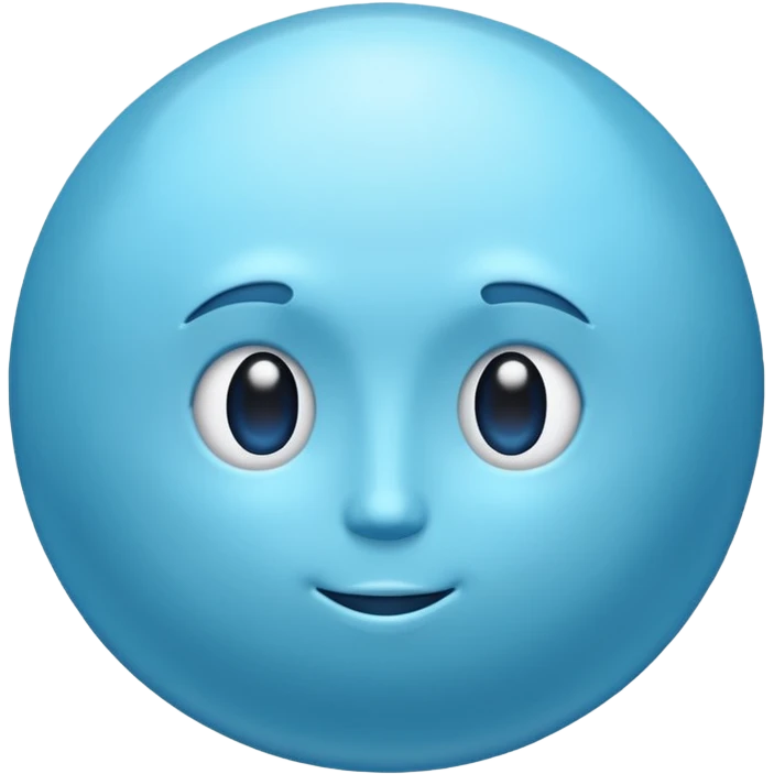 Can you make me an emoji of a blue planet? URANUS emoji