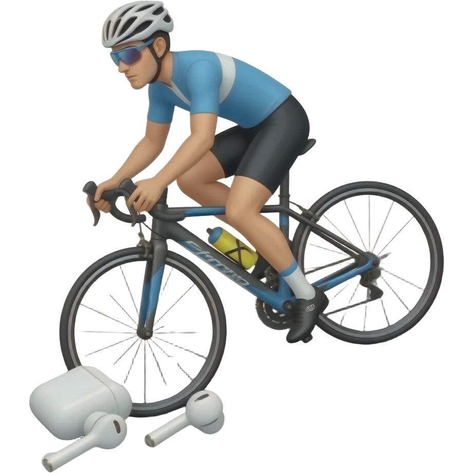 Dropped and crashed AirPods when cycling down hill emoji