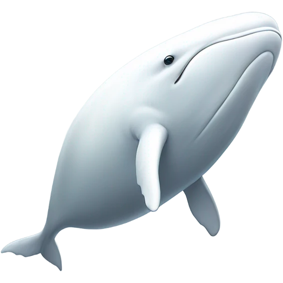 white whale , underside emoji