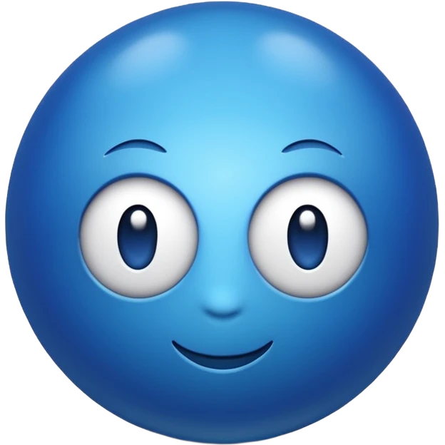 Blue Ball with MB written on it emoji