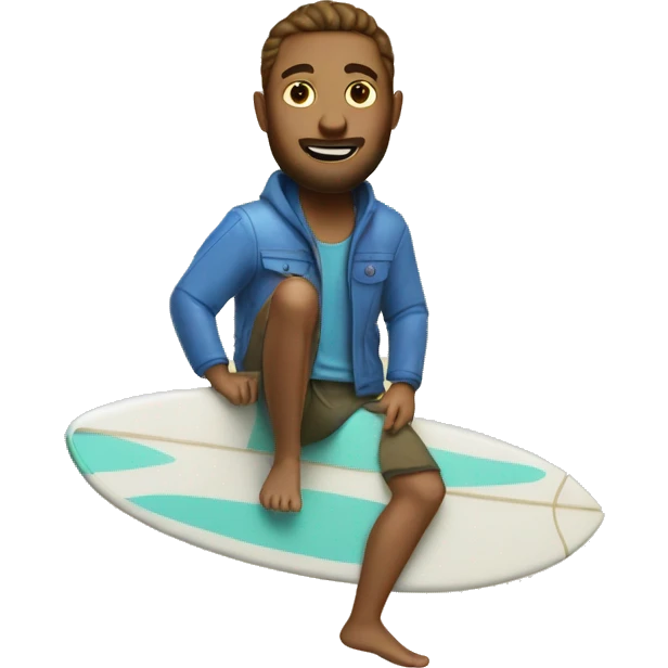 Me on a surfboard  emoji