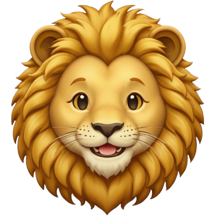 lion smile emoji