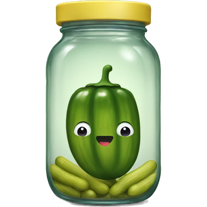 Pickles in a jar emoji