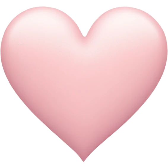 pastel pink heart emoji