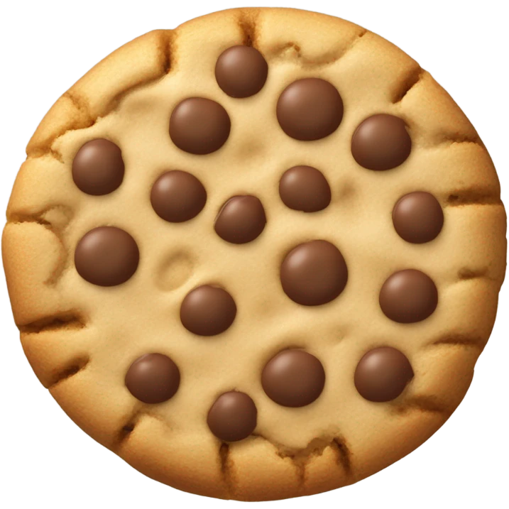 Cookie with peanuts and peanut butter emoji