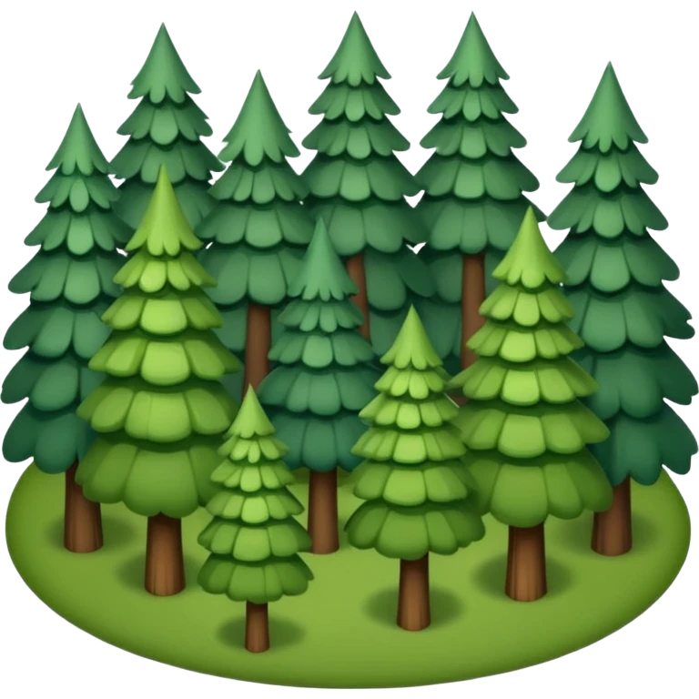 a top view of the forest  emoji