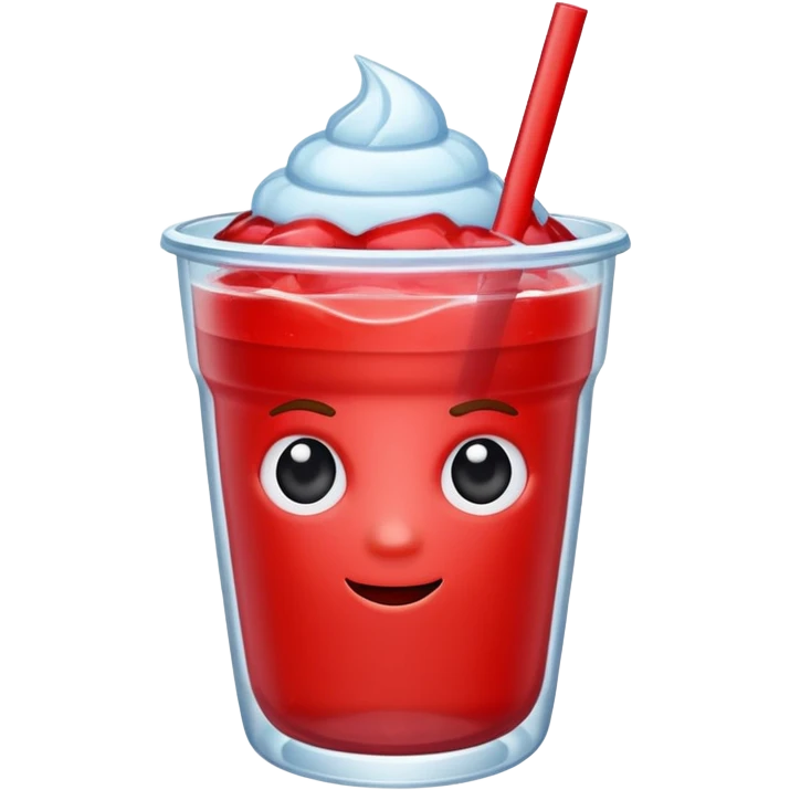 Red slushie emoji