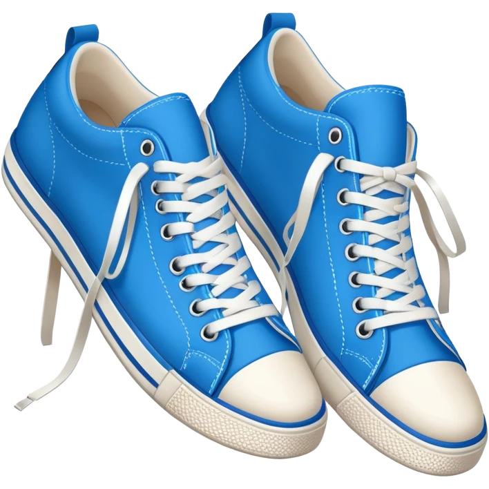 Tiburón zapatos tenis azules emoji