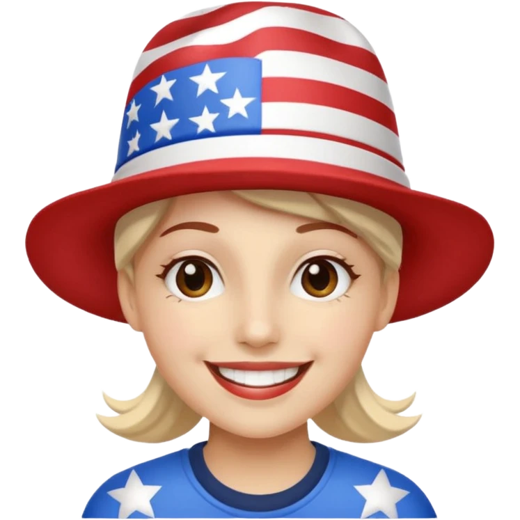 Happy Fourth of July! Proud to be an American emoji