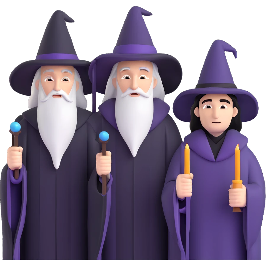 Albus Dumbledore and Severus Snape from Harry Potter emoji