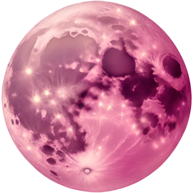 pink moon emoji