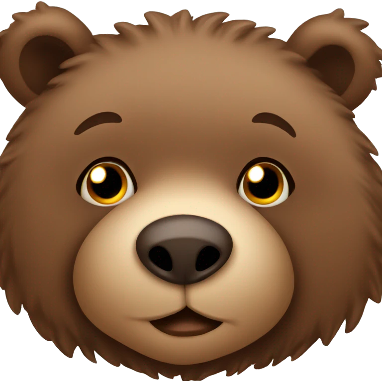 Cozy brown bear emoji