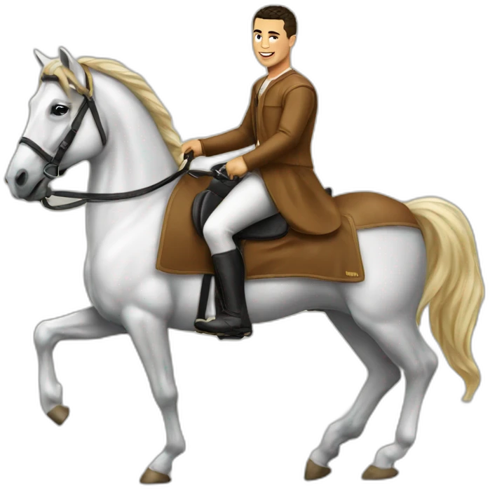 Ronaldo sur un cheval emoji