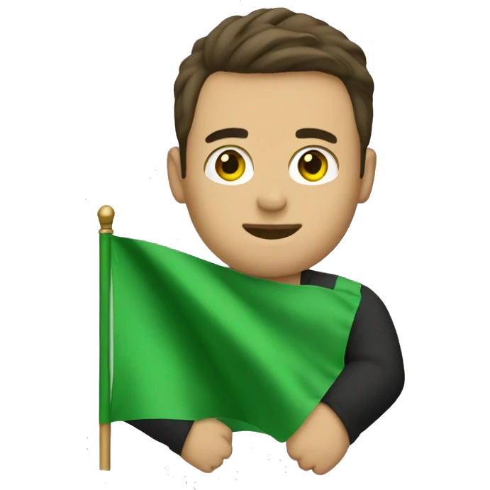 Green flag boyfriend emoji