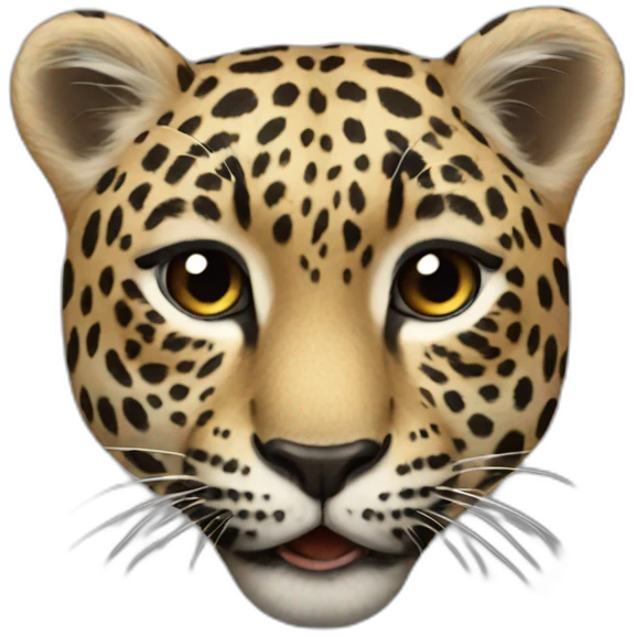 Leopard heart emoji