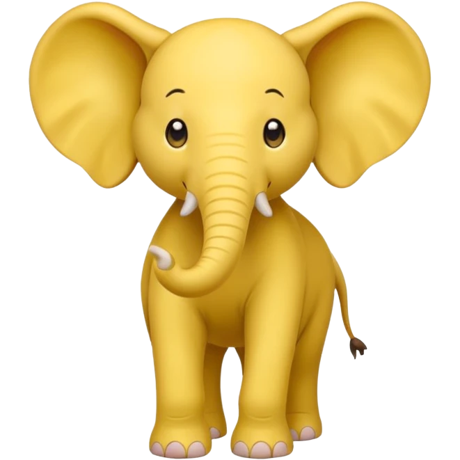 Yellow elephant emoji