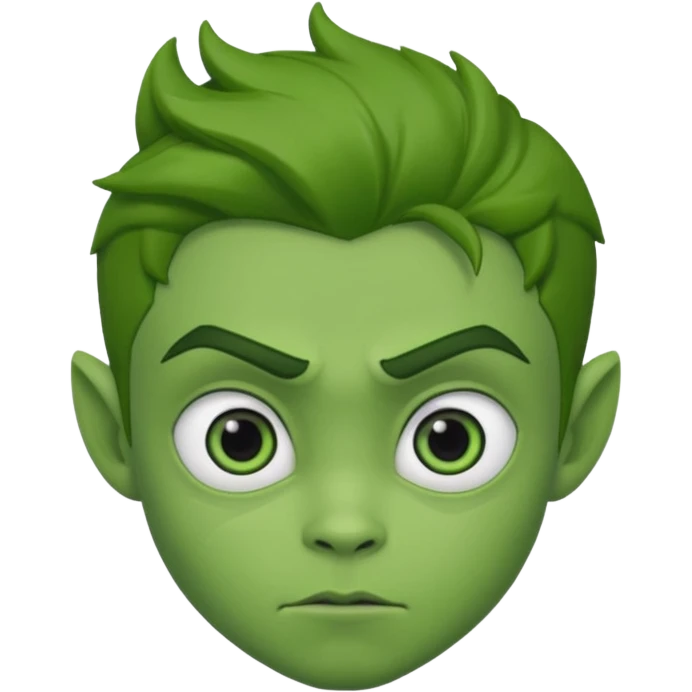 Beast boy (face only) emoji