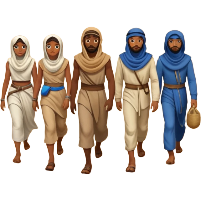 The israelites crossing the wilderness emoji