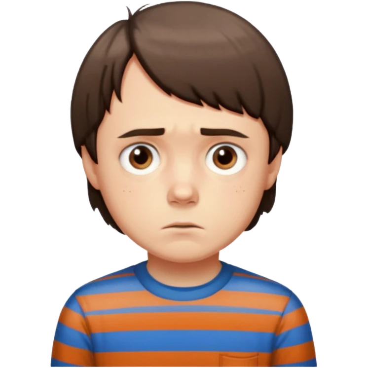 will's from stranger things sad emoji