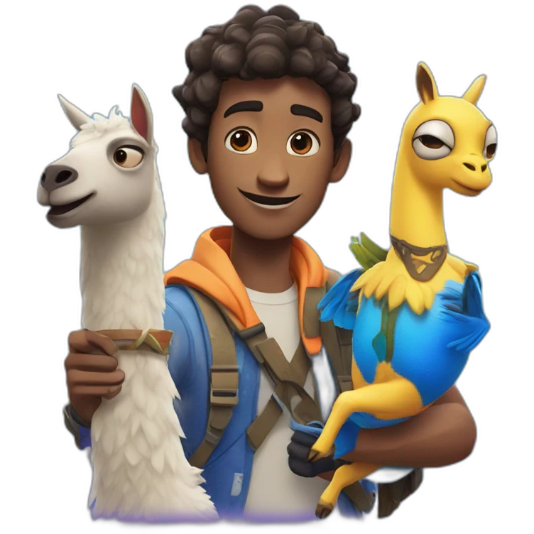 finding dory with fortnite llama emoji