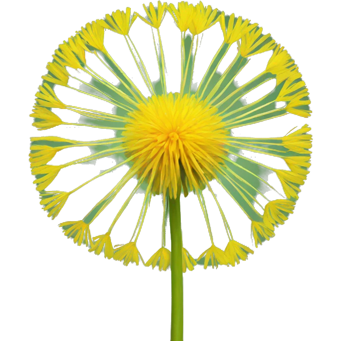 yellow dandelion emoji
