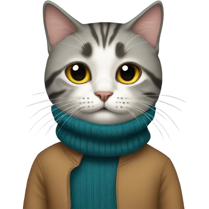 Cat wearing a turtleneck  emoji