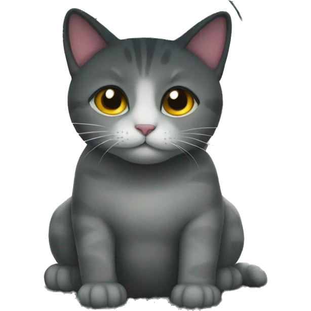 Cat in the rain emoji