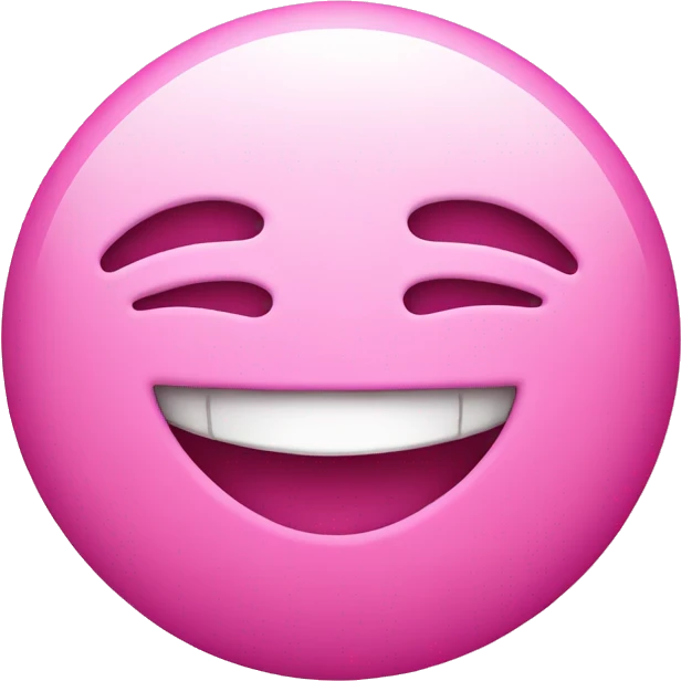 smiley face in love pink light  emoji