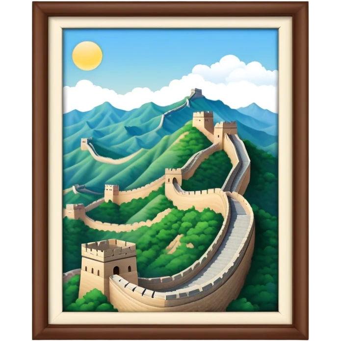 great wall of china, no frame emoji