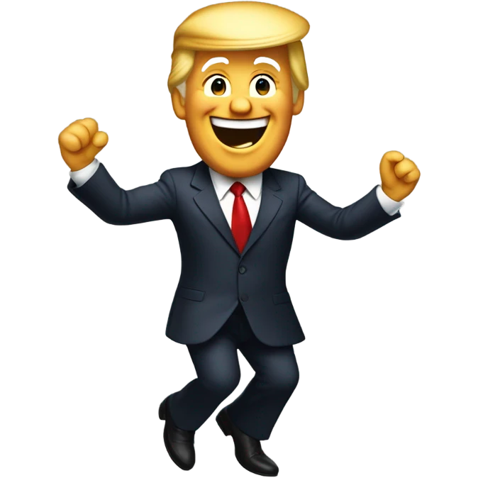 Donald Trump dancing emoji